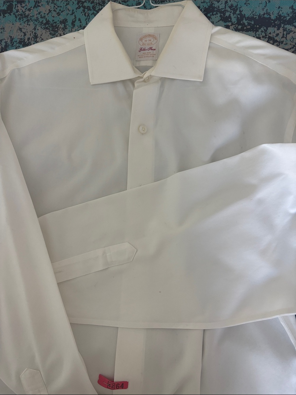 Brooks Brothers White Dress Shirt with Spread Collar